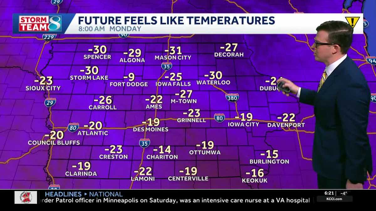 Iowa weather: A cold start to a chilly work week