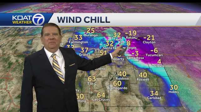 Wind chill warning for eastern New Mexico, quiet elsewhere - Vimarsana News