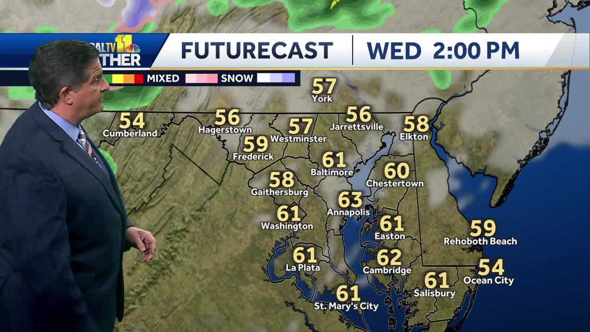 Windy and warm with slight chance for showers