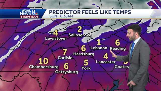 Ice-cold temperatures overnight, Impact Day Sunday