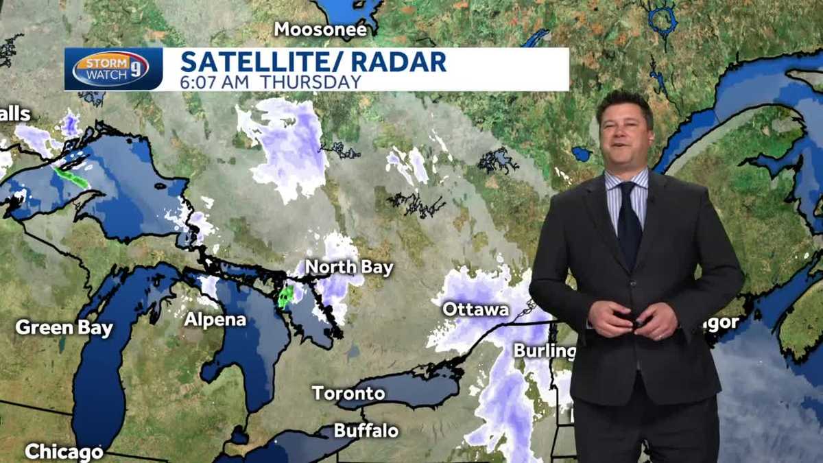 Watch: Building clouds with snow showers possible