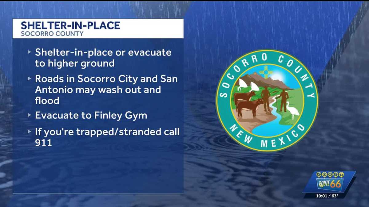 Flash flood emergency issued for Socorro County