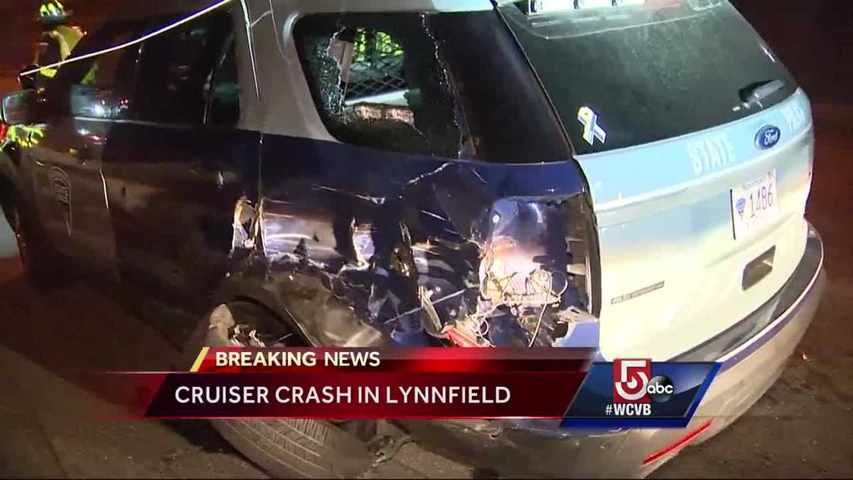 Cruiser involved in crash in Lynnfield