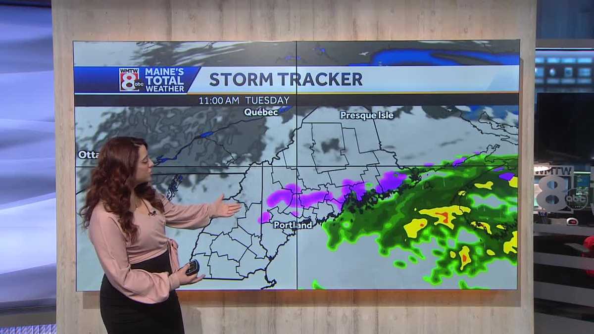 Sun and clouds Monday with rain on the way Tuesday