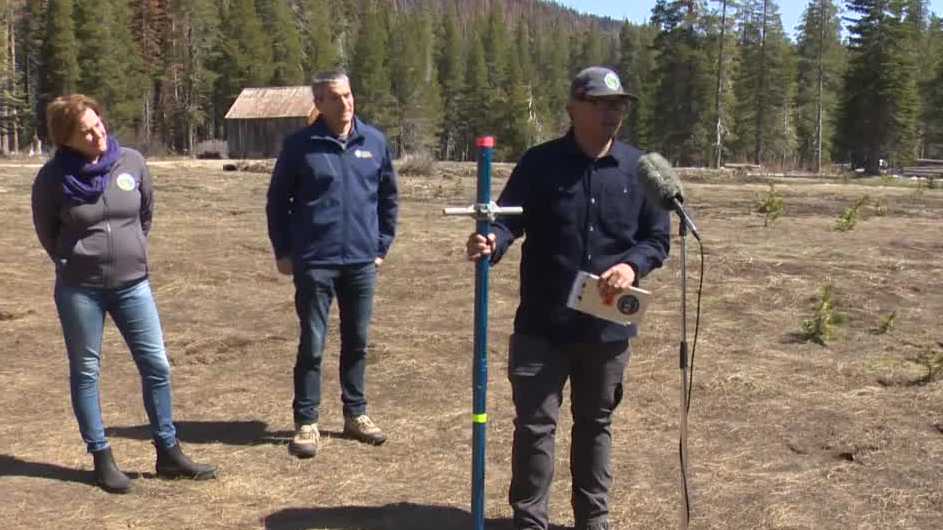 Snow survey in April reveals third drought year in a row