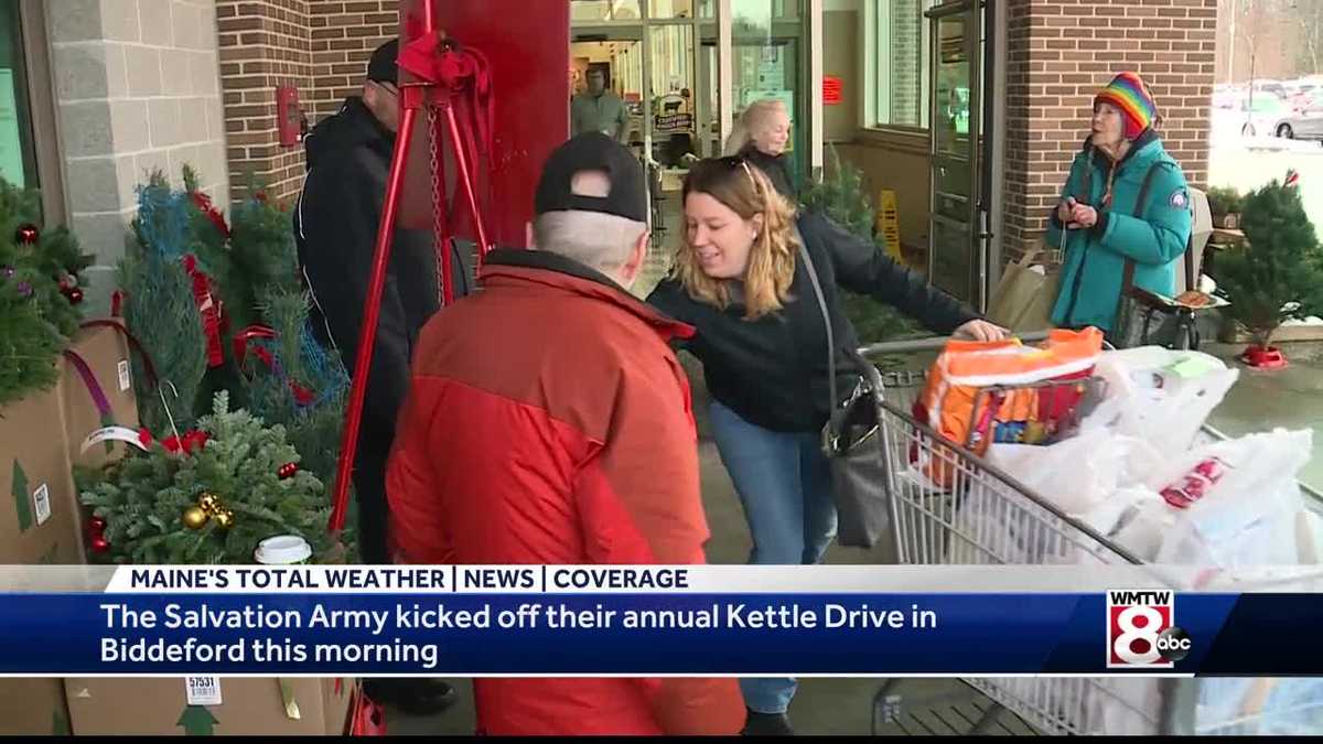 Salvation Army kicks off kettle drive in Biddeford