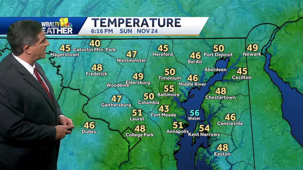 Clear skies and chilly temps expected for Sunday night