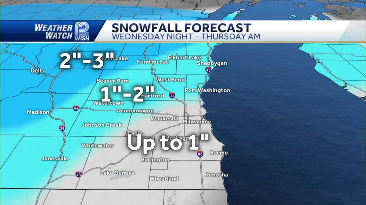 Active weather week ahead for SE Wisconsin with rain, snow mix