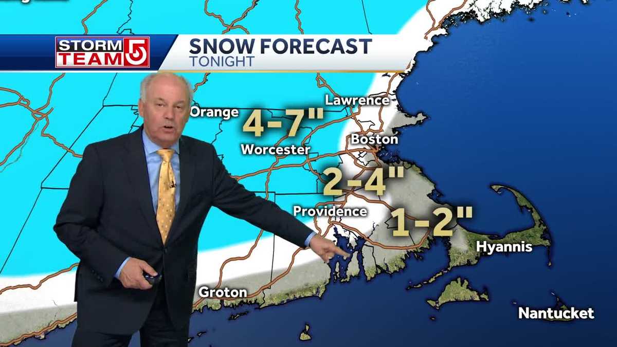 Video: Heavy snow arrives, changes to wintry mix overnight