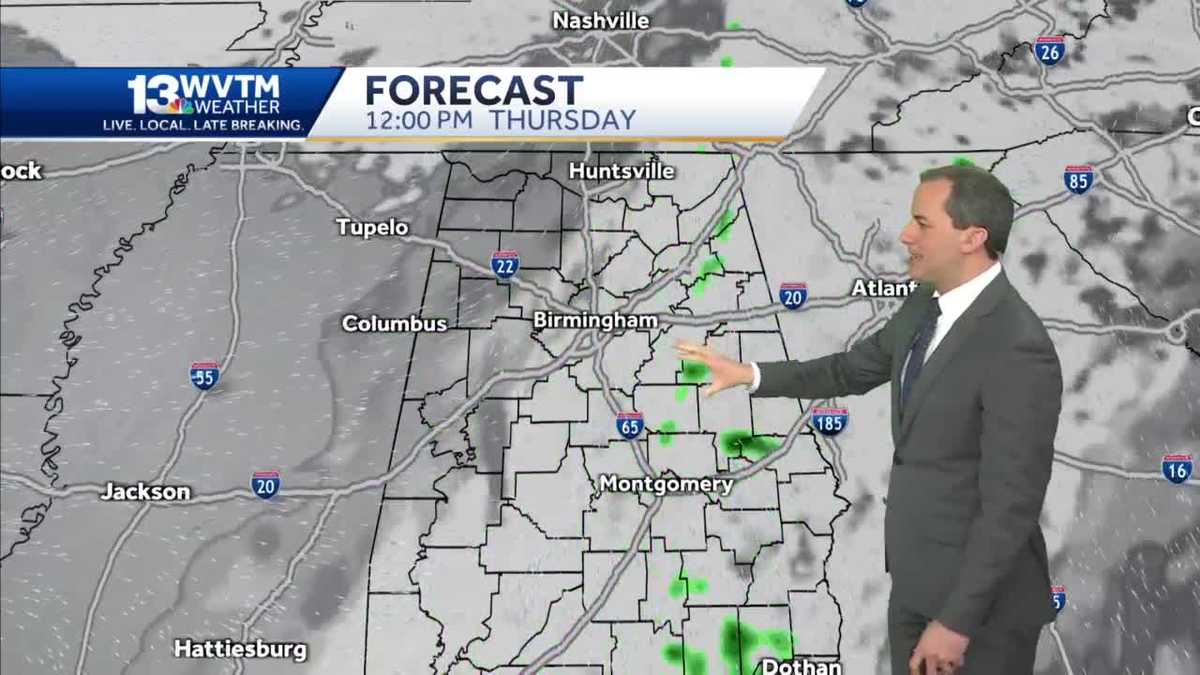 Rainy and windy this morning, drying out this afternoon