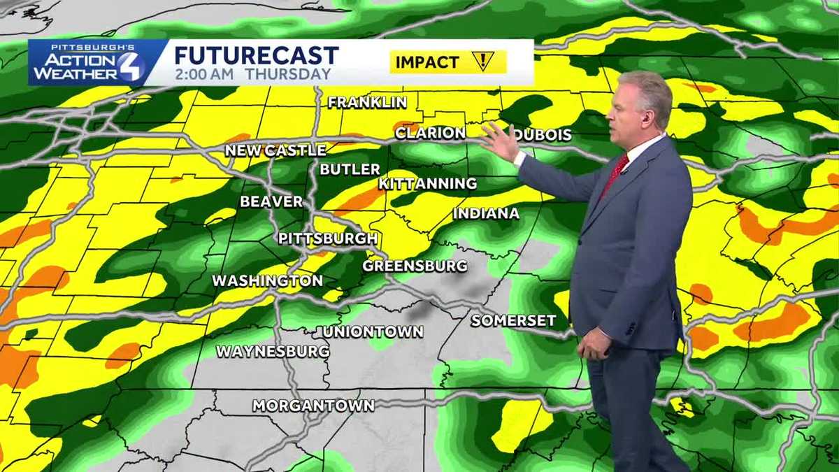 Western PA:One more day of sunshine, Impact Day for rain Thursday