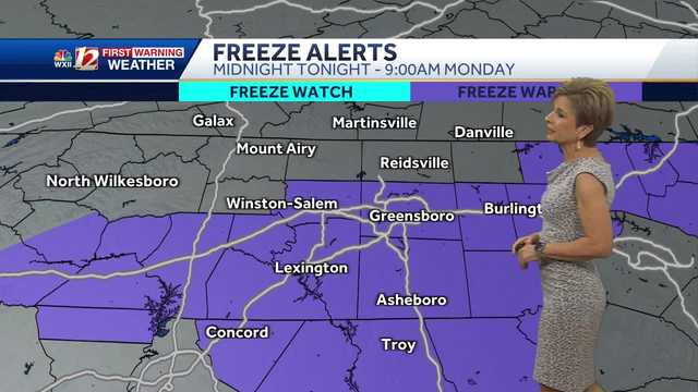 WATCH: Freezing temperatures into Monday morning - Vimarsana News