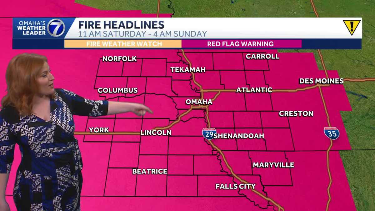 Extreme fire danger, hot Saturday for Omaha area - KETV