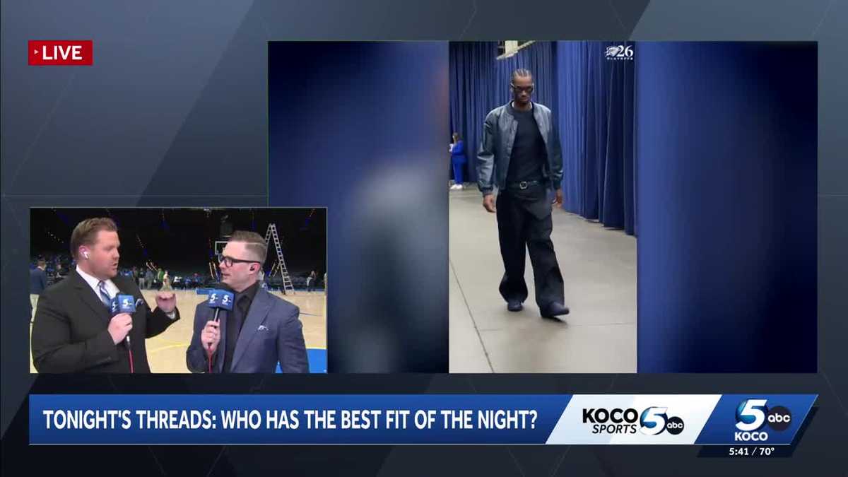 Fit Check: KOCO 5 Sports ranks Thunder players attire ahead of Suns matchup