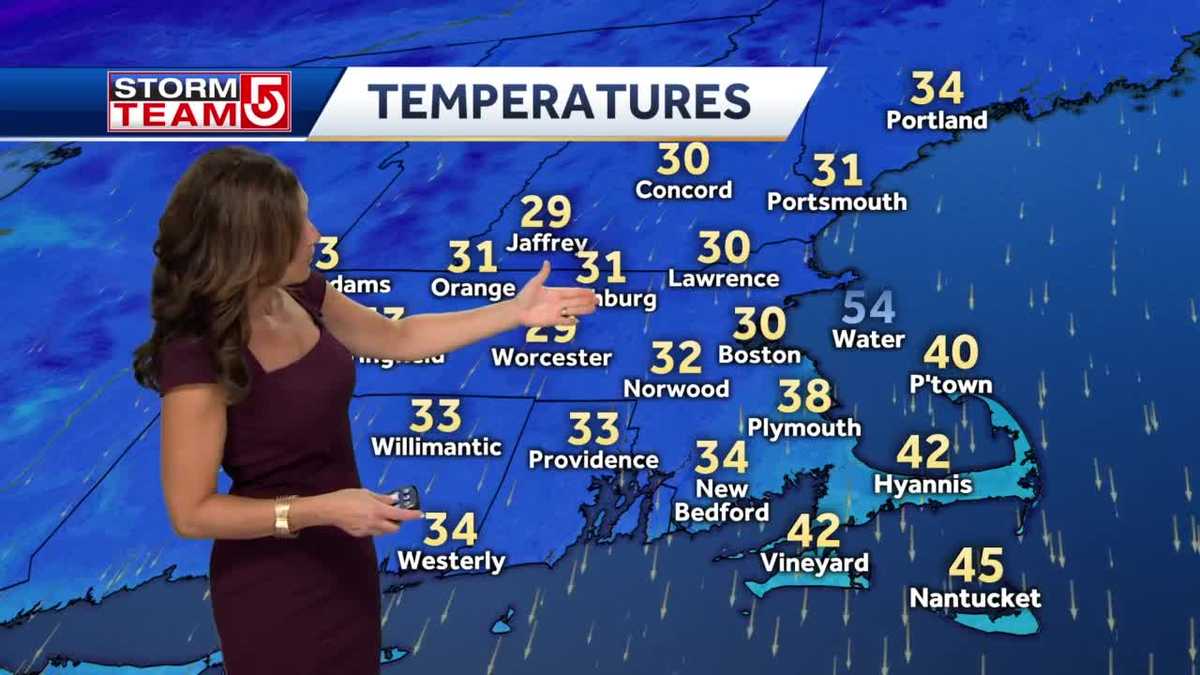 Video: Snow moves out as cold moves in