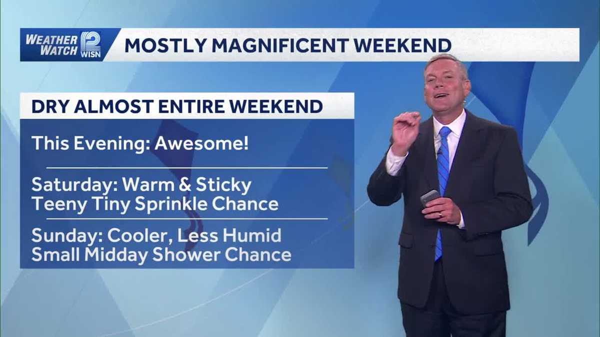 Mostly magnificent weekend forecast in SE Wisconsin