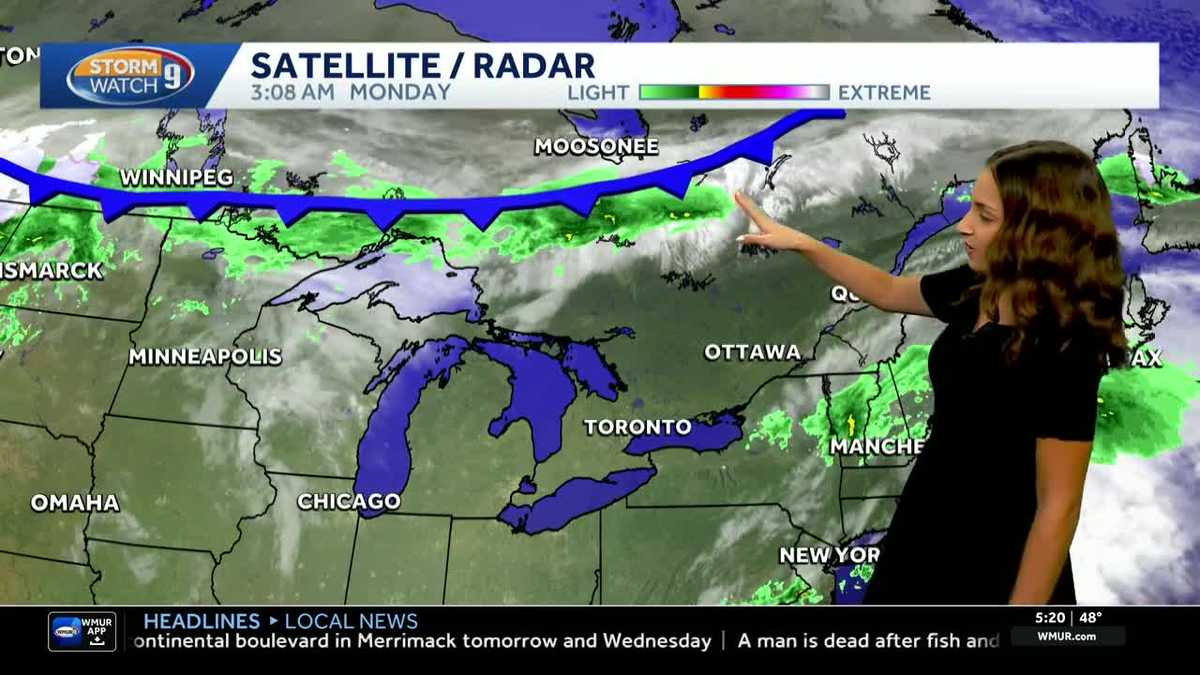 Video: Morning rain moves away, temperatures expected to stay mild - WMUR