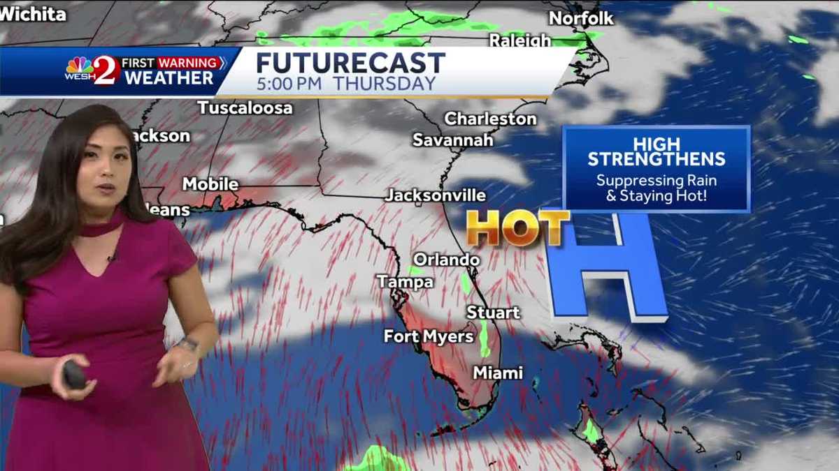 Warm and Muggy, Isolated PM Storms