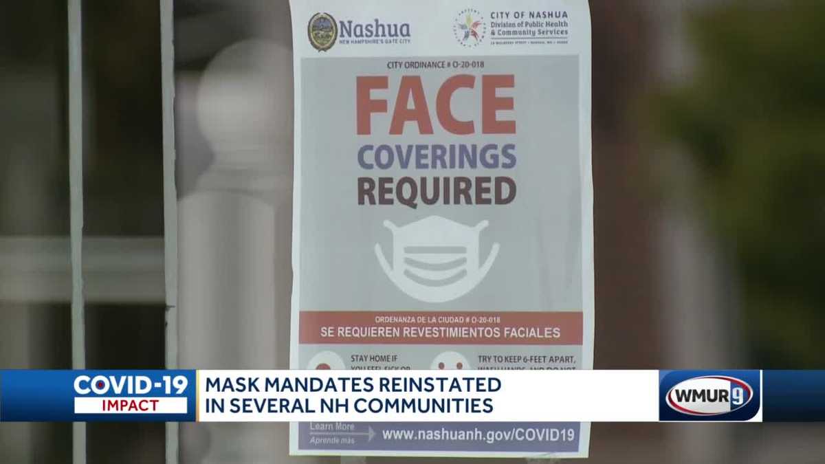 New mask rules in effect in Keene, Manchester, Nashua