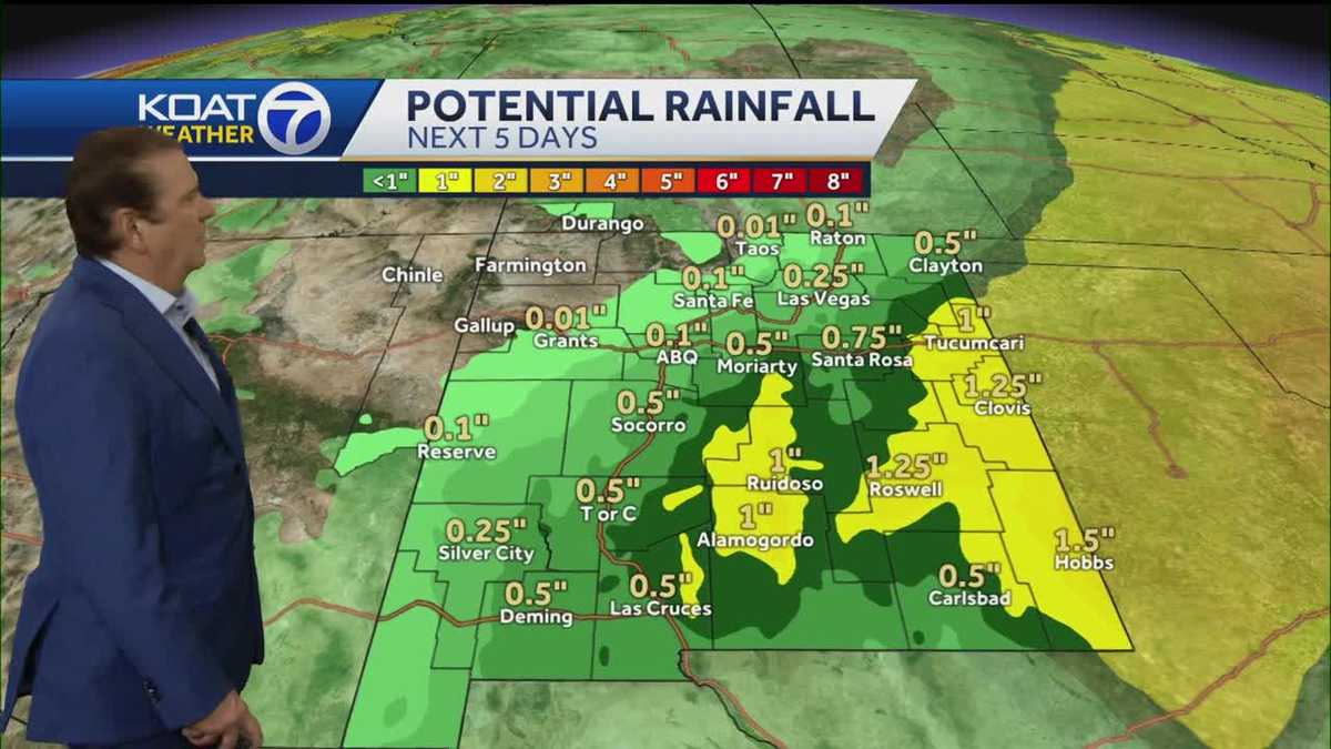 Comfortable weekend start in New Mexico until increasing rain