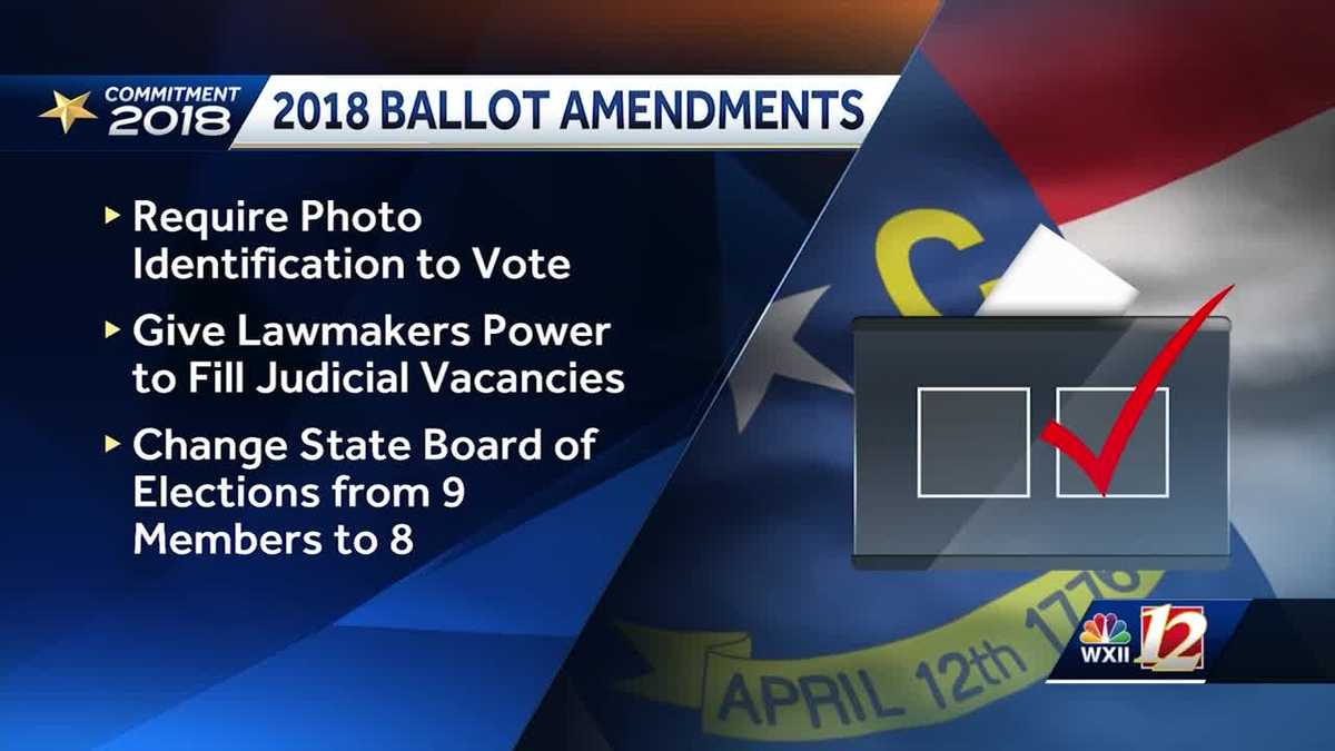 Guide to constitutional amendments on the NC ballot.