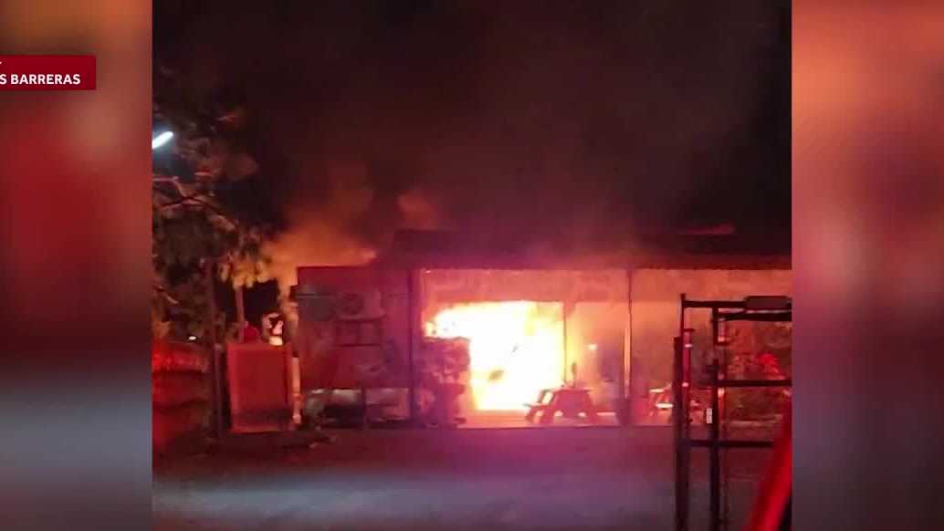 Food truck engulfed in flames on Gretchen Avenue South in Lehigh Acres Friday night
