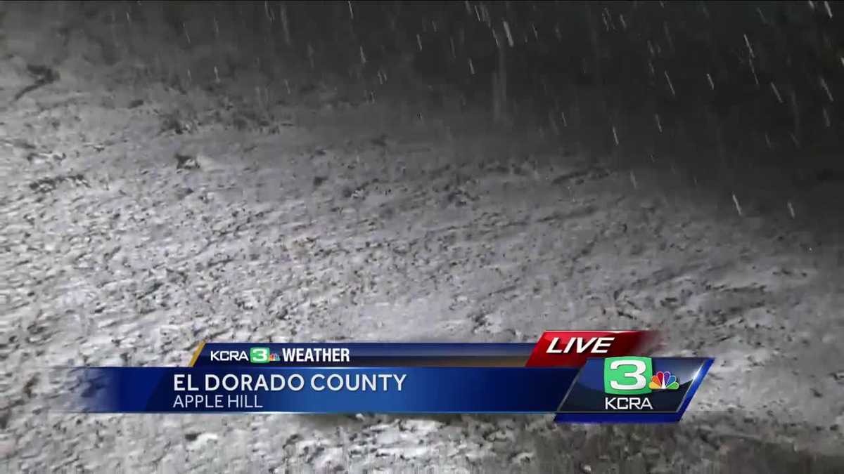 Weather system drops snow in Placerville