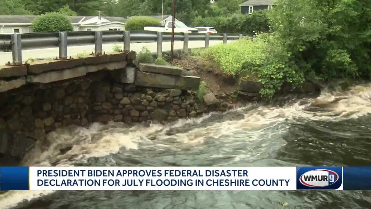 Federal disaster declaration for July flooding approved by Biden