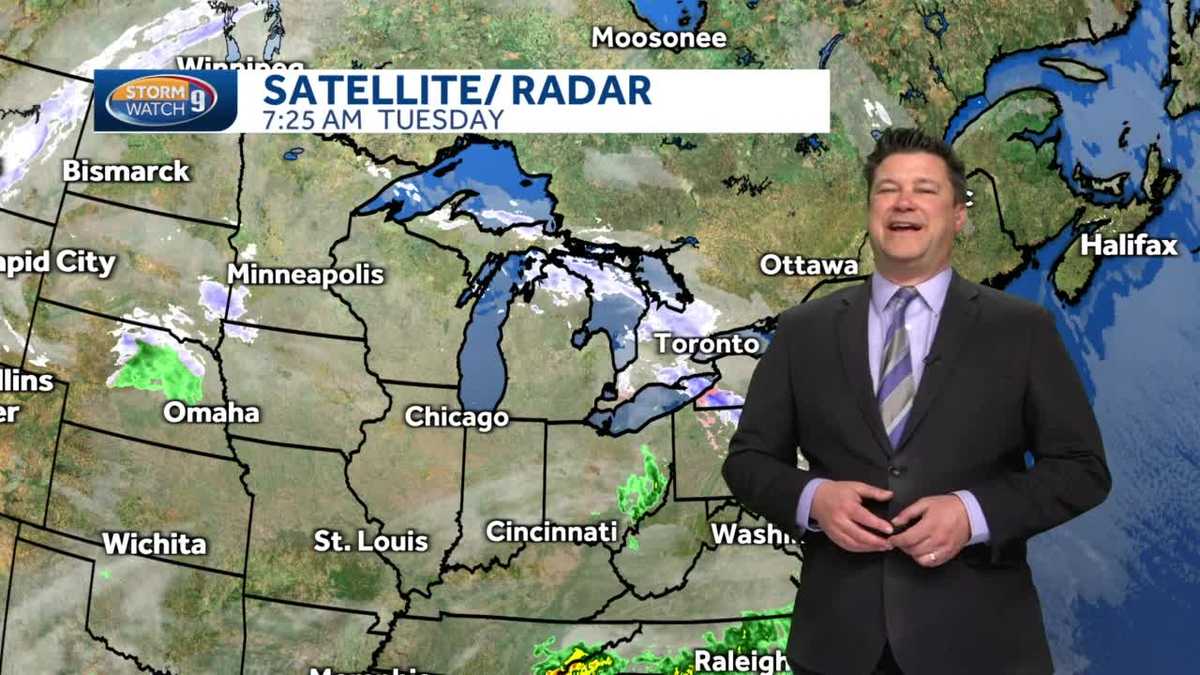 Watch: Clouds develop as temperatures climb above freezing