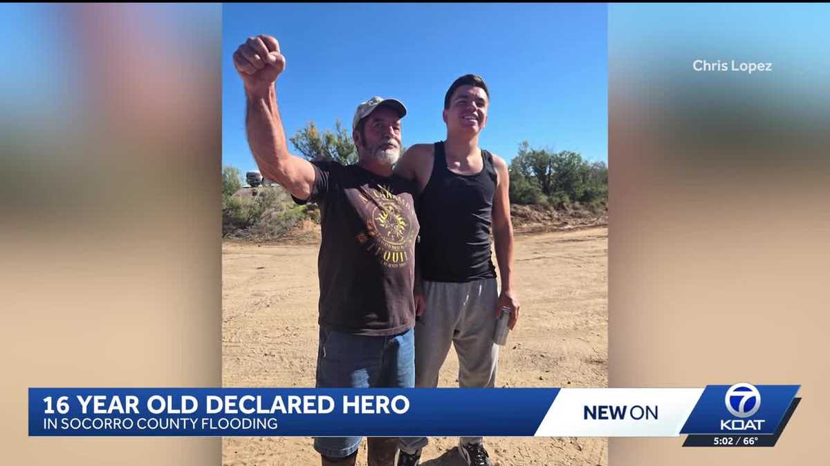 Socorro County teen saves family members during severe flooding