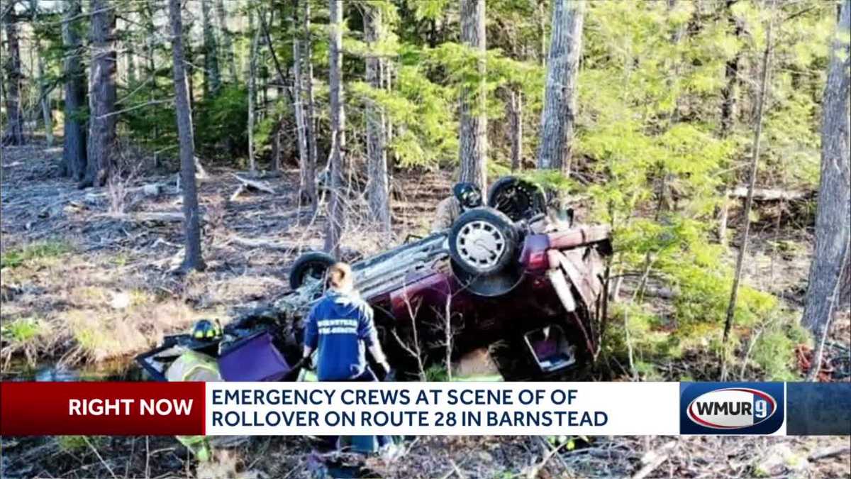 Woman suffers serious injuries in Barnstead rollover crash