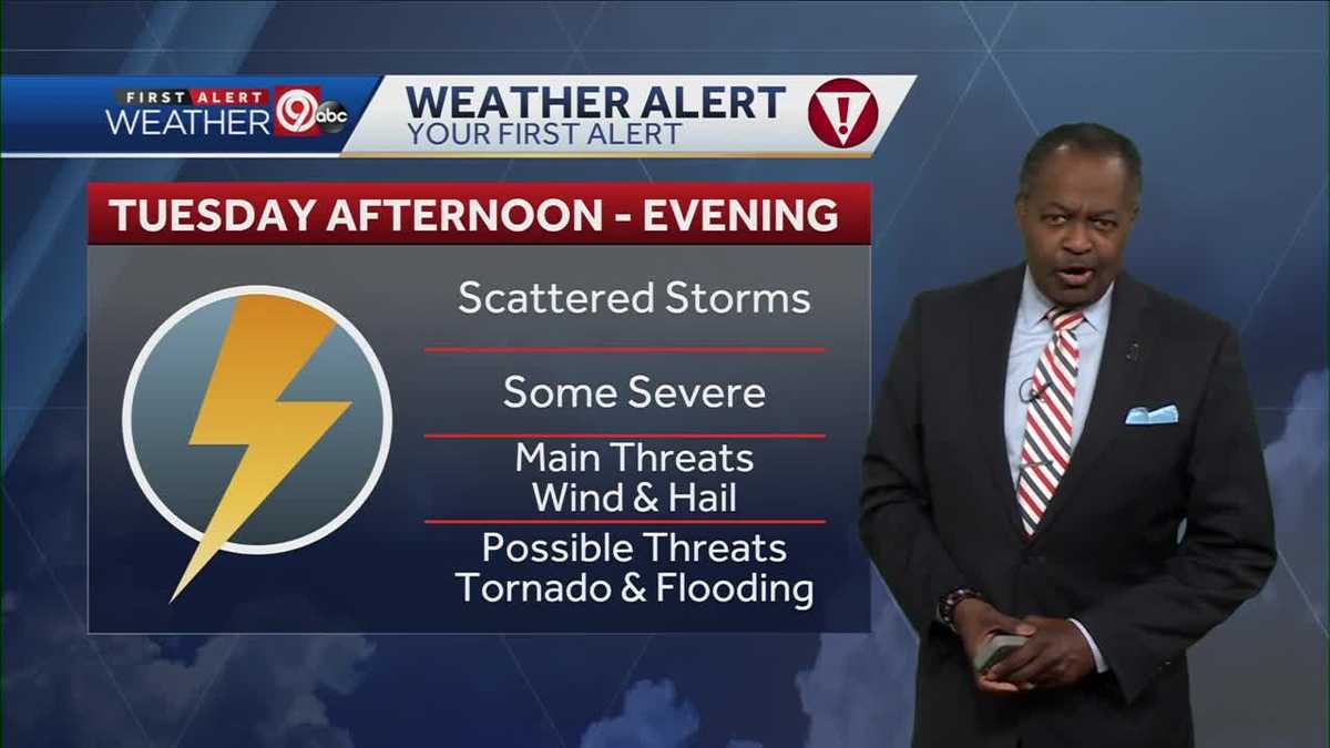 KANSAS CITY WEATHER: Strong, severe storms possible Tuesday afternoon ...