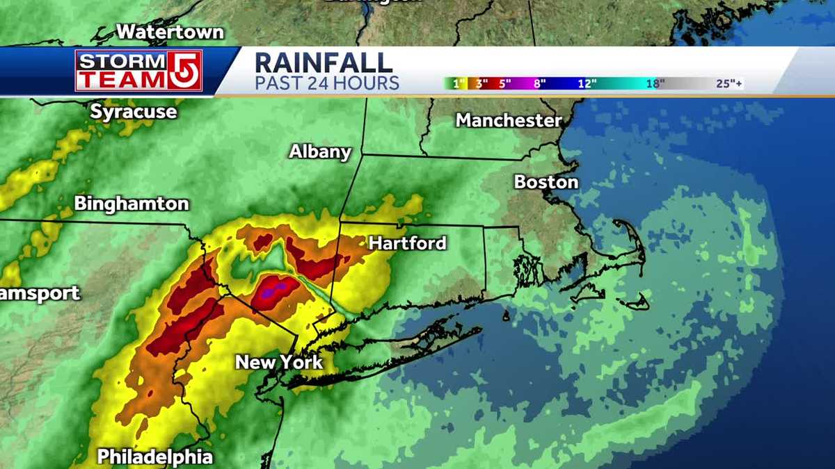 Video: Wet, mild day as rain tapers off