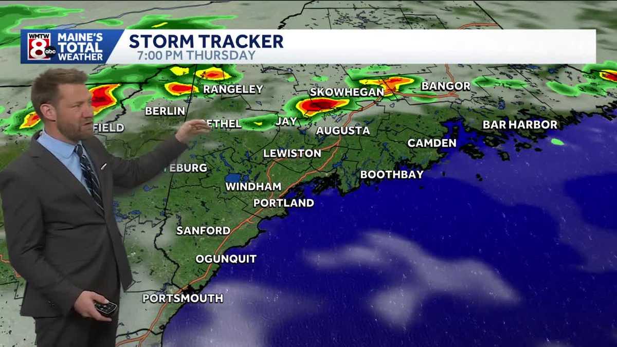 Muggy night with a few thunderstorms