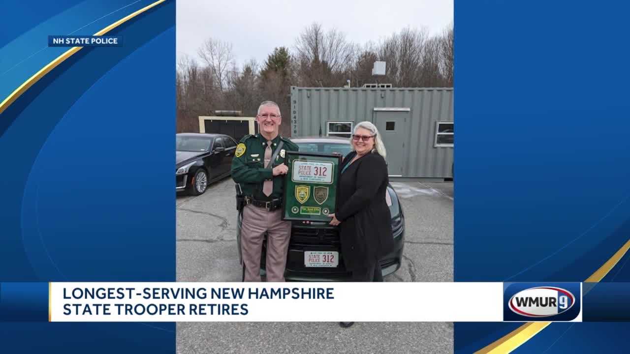 New Hampshire State Police Trooper Retires Thursday