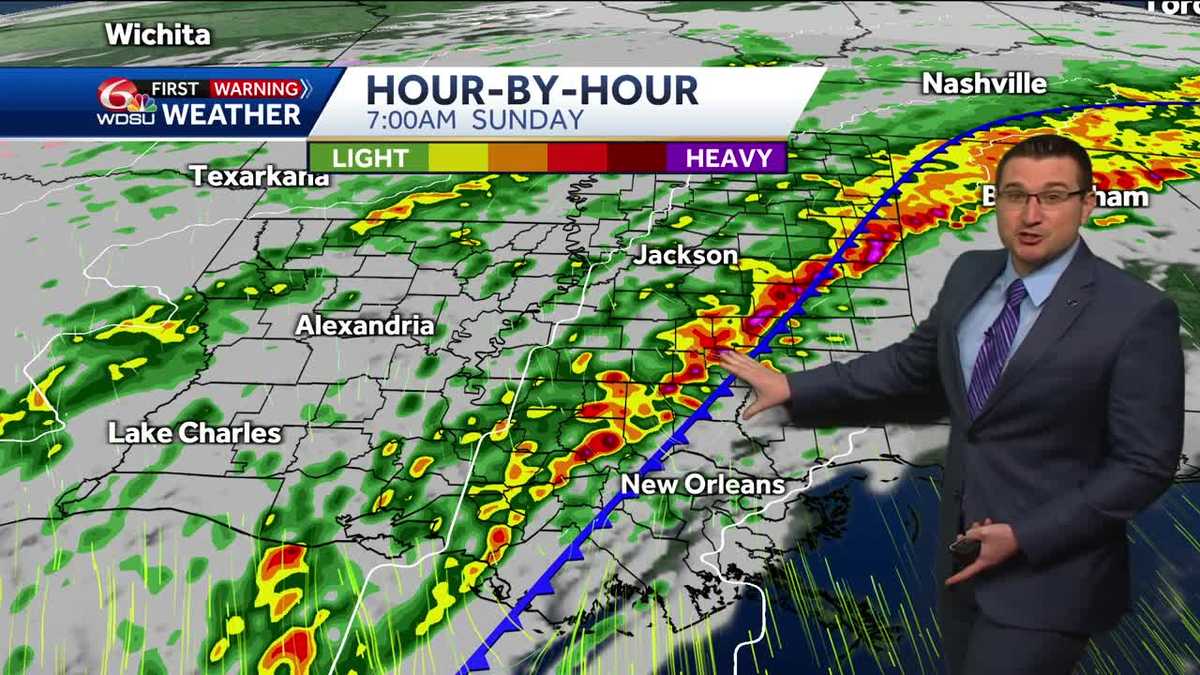 Cloudy, warm, and windy Friday, then tracking weekend storms