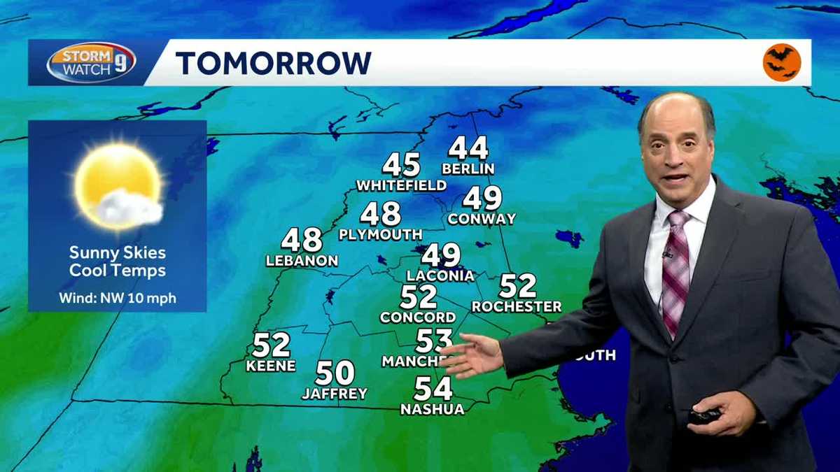  Cool, sunny Halloween ahead