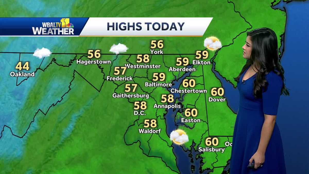 Cold temps in the 50's over next couple of days