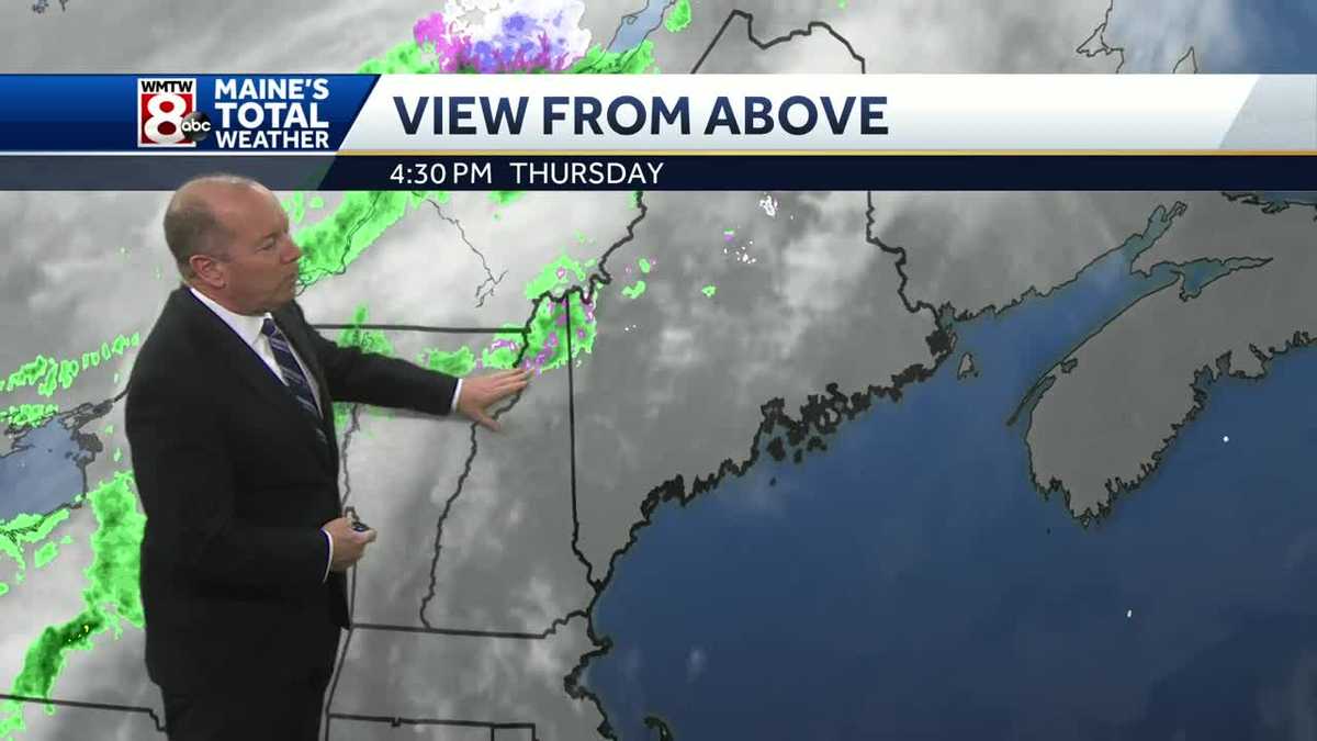 Mostly cloudy with a chance of showers on Friday