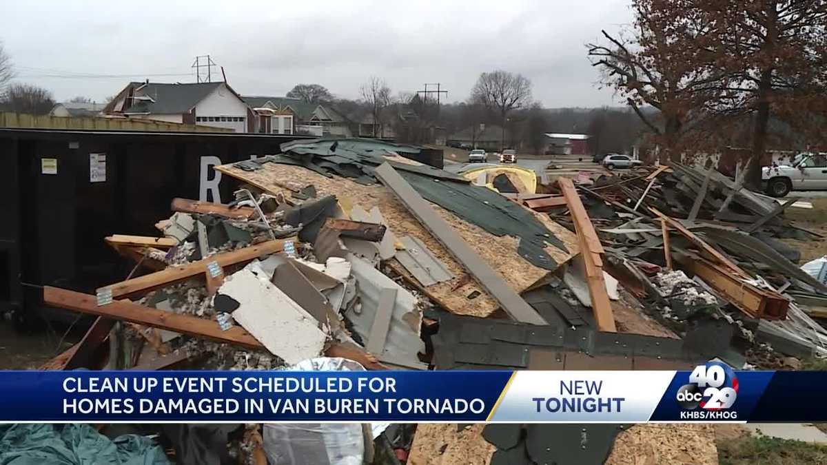 Neighbors to help clean up after Van Buren tornado