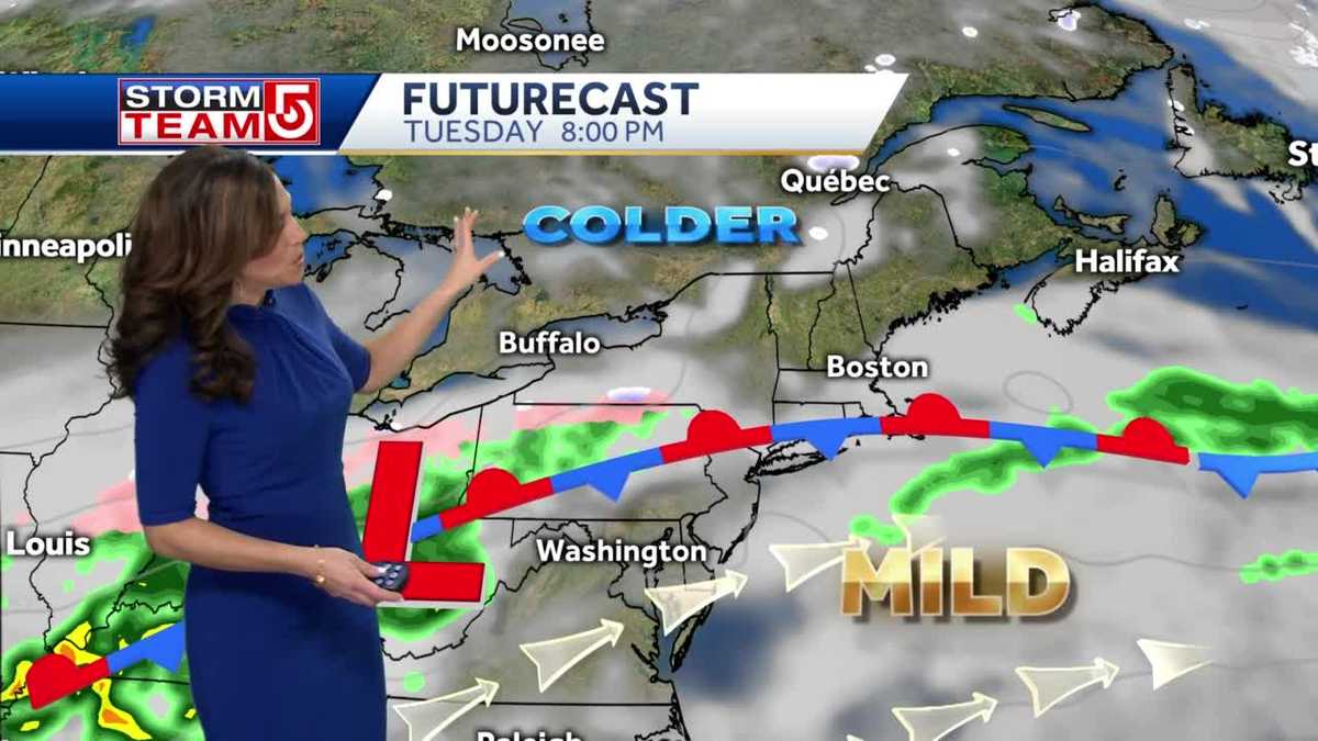 Video: Mild day with temps approaching 50