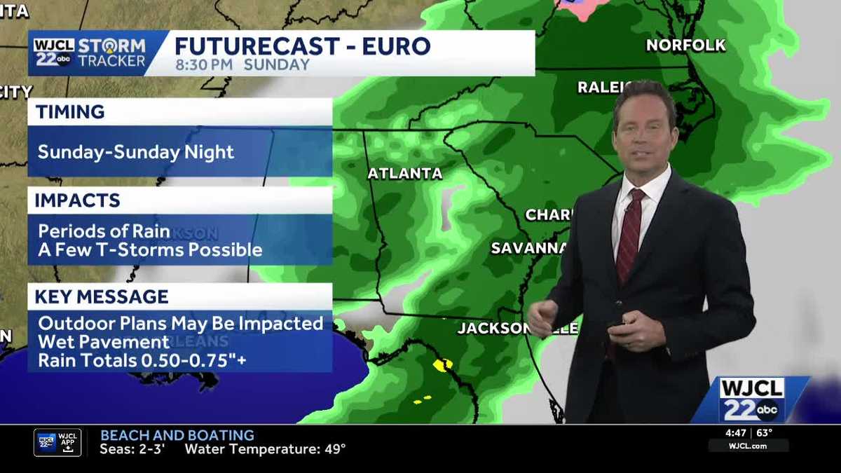 Savannah: Tracking rain chances and timing - WJCL