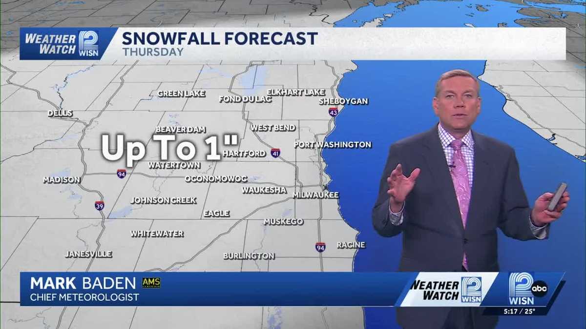Two rounds of snow for SE WIsconsin