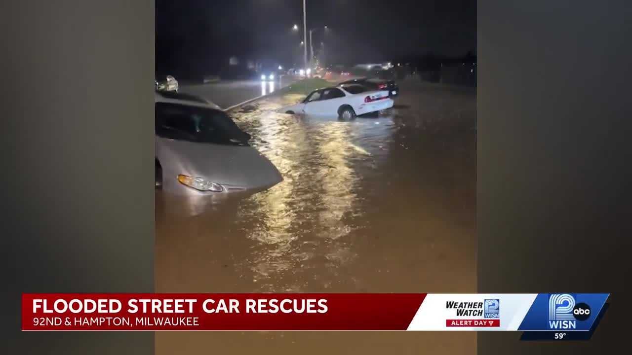 Flooding hits Milwaukee streets after severe storms Tuesday night - WISN