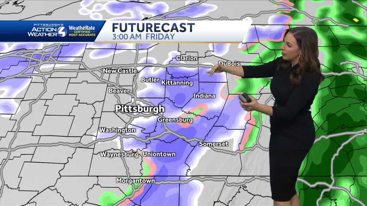 Rain Thursday, snow showers Friday