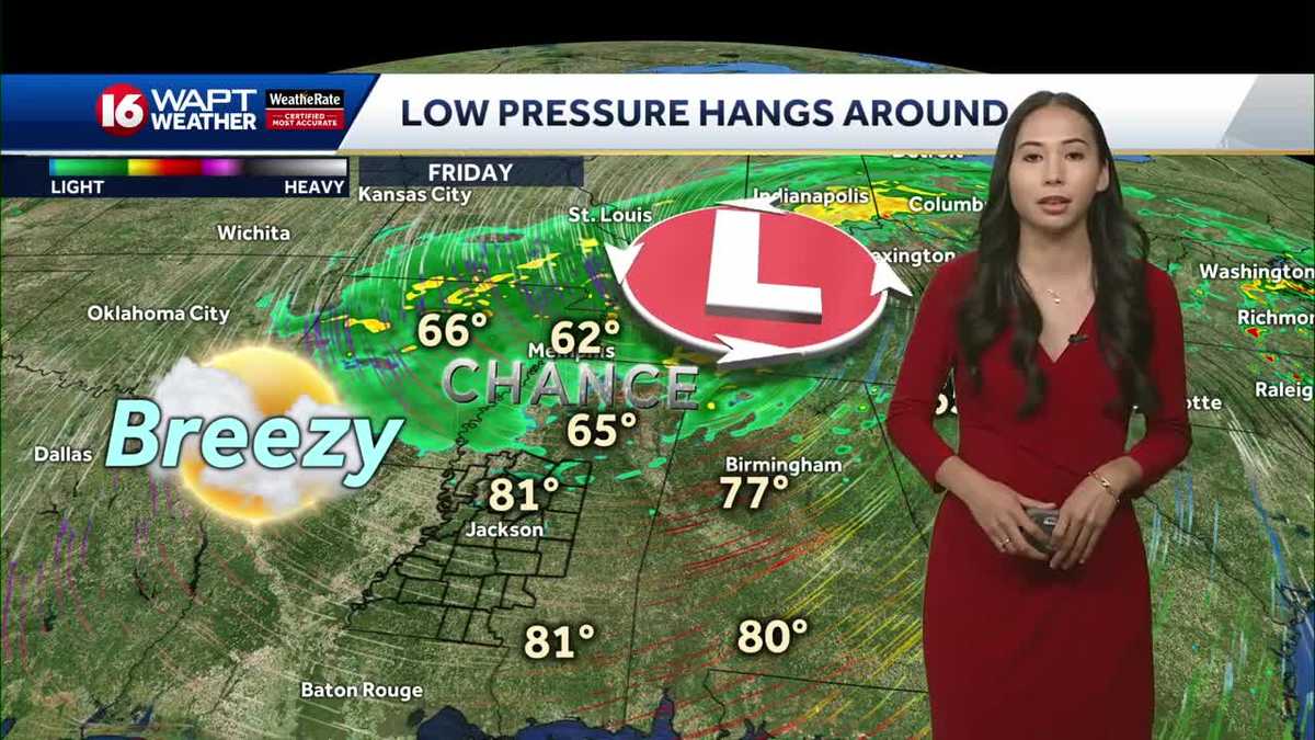 A cloudy and breezy end to the week