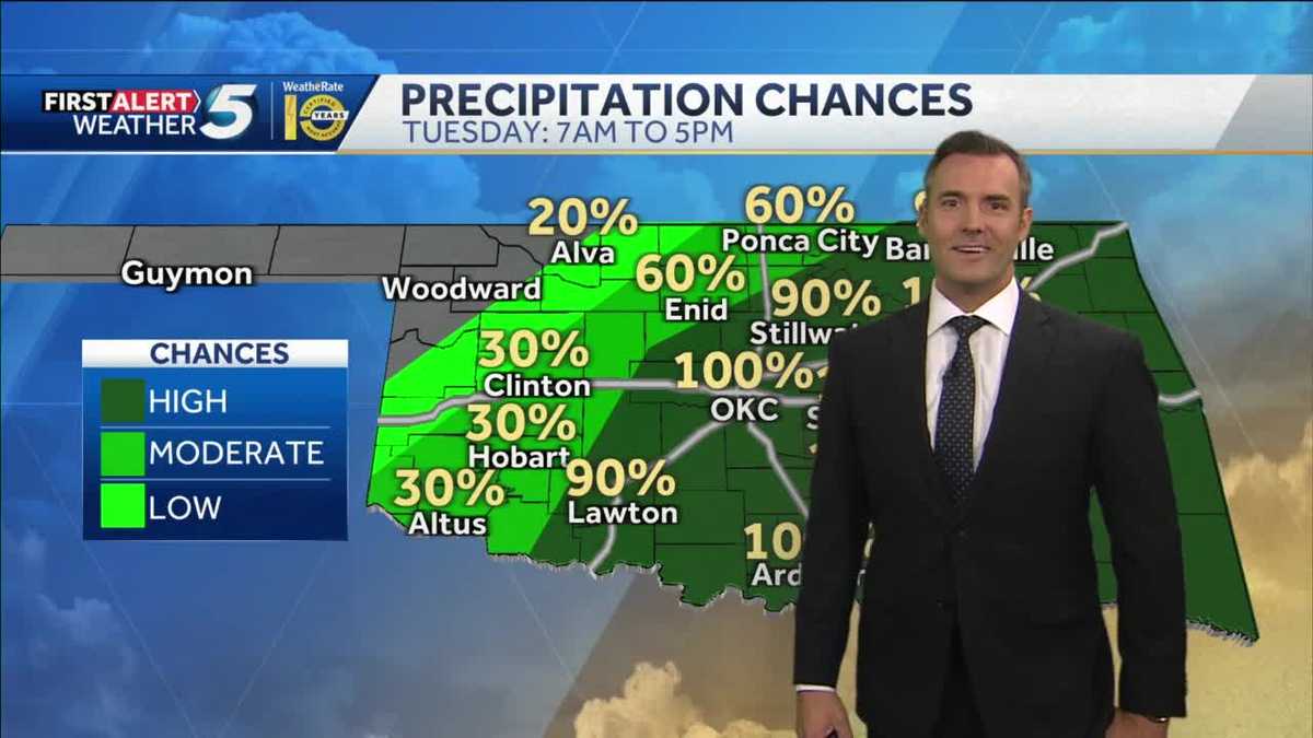 FORECAST Cool and wet today