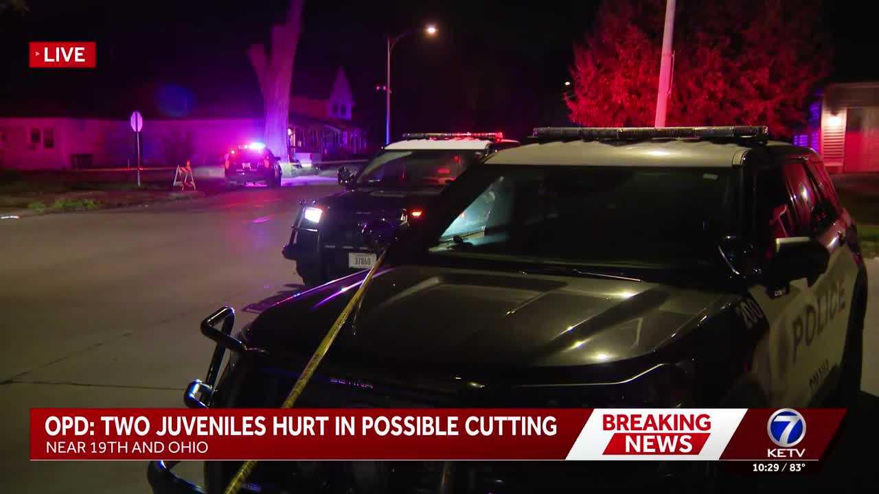 Omaha police say possible cutting in North Omaha leaves two juveniles critically hurt