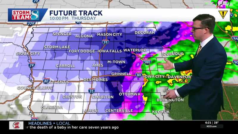 Iowa weather: Snow chances return today leading to slick travel this evening and overnight