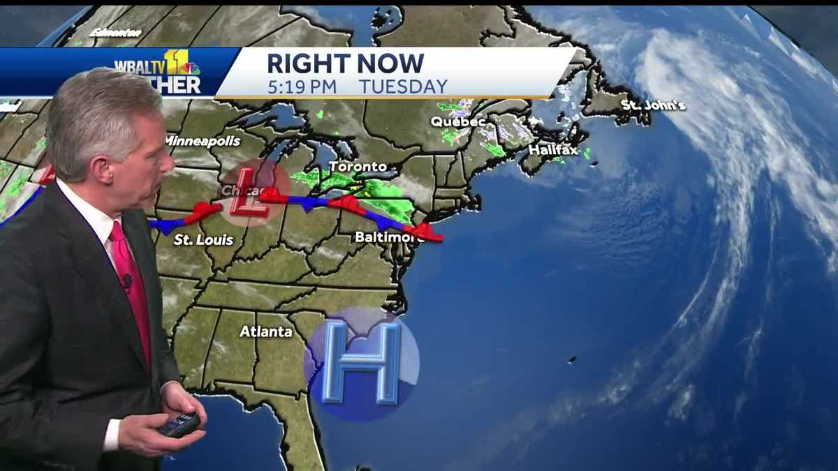 Isolated showers possible Wednesday